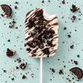 Cookie Chaos gourmet marshmallow pop with white chocolate, milk chocolate and cookie crumble